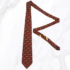 Vintage Salvatore Ferragamo Men's‎ 100% Silk Cheetah Print Tie, OS